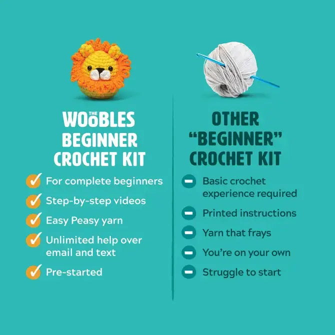 The Woobles - Felix the Fox - Beginner Crochet Kit