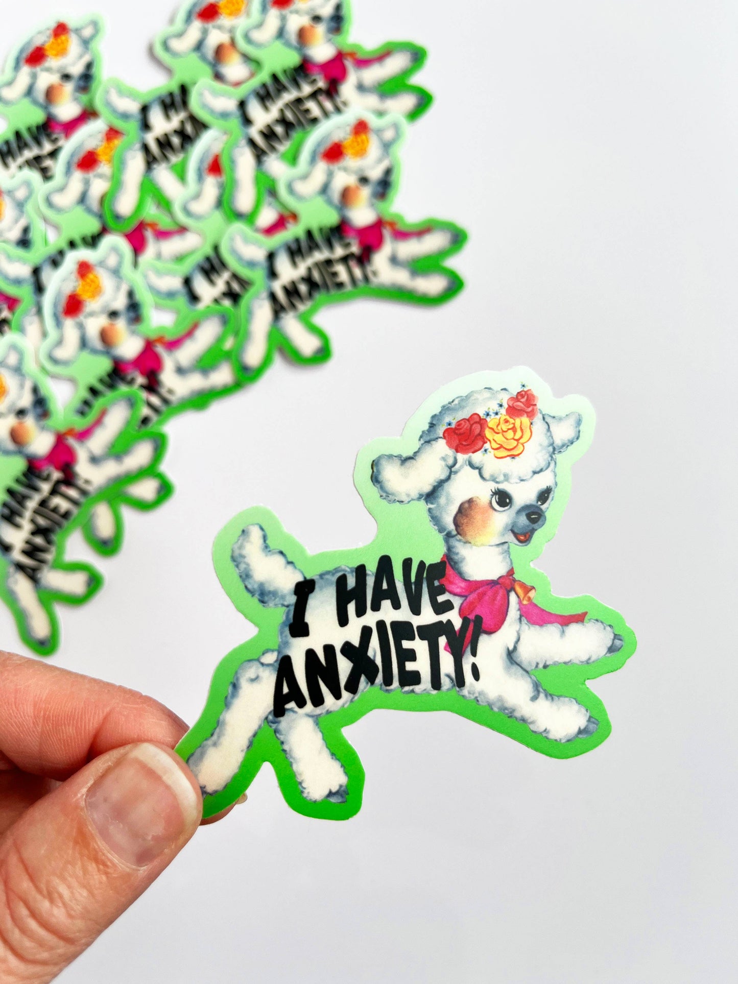 Sticker-Lamb-01: I Have Anxiety