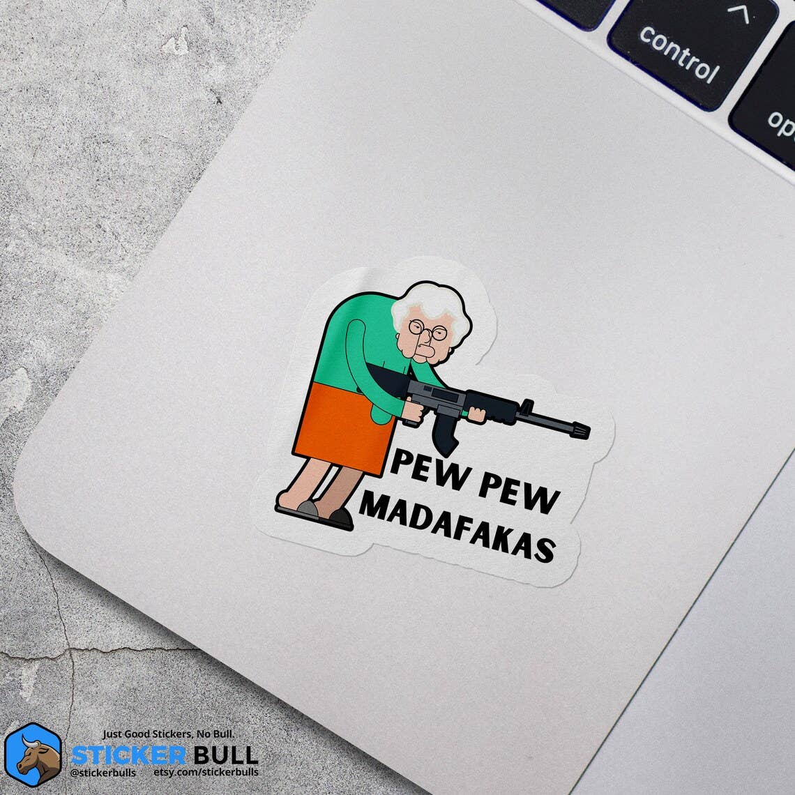 Sticker: Pew Pew Madafakas - Thug Granny