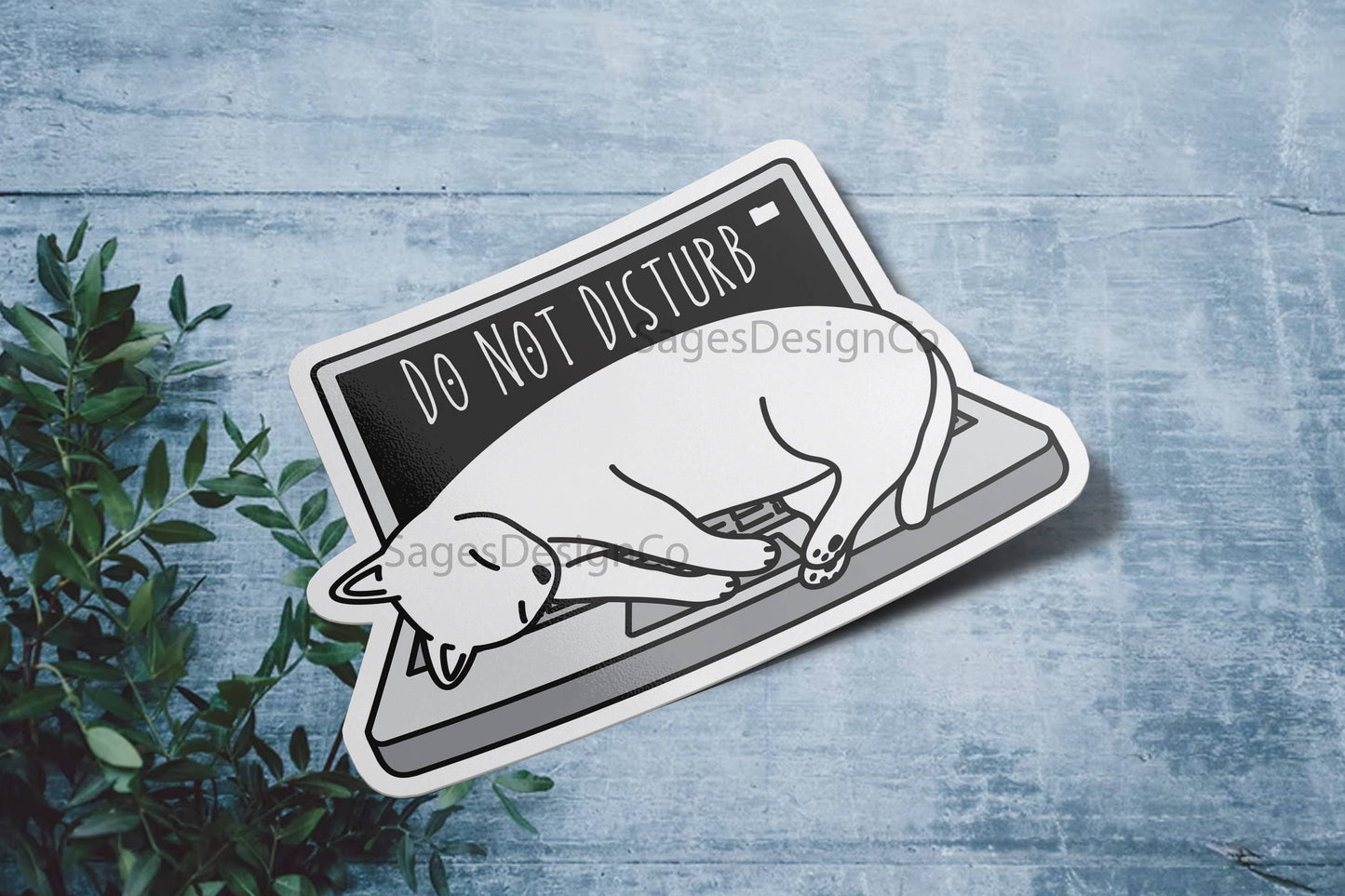 Sticker: Do Not Disturb Cat