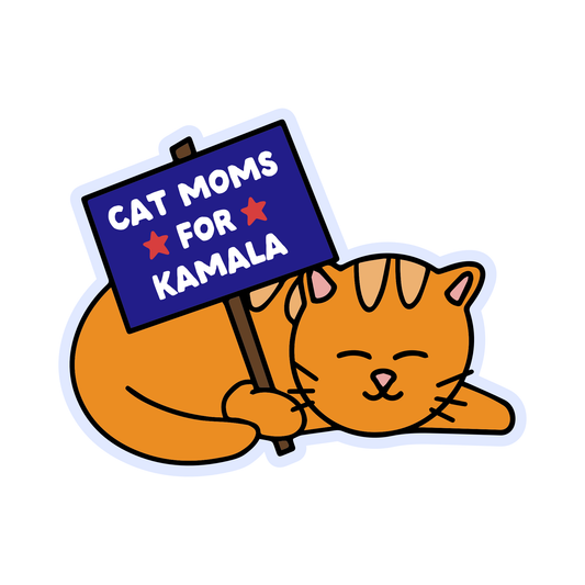 Sticker: Cat Moms For Kamala