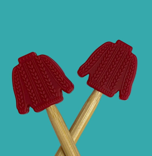 Knitting Needle Point Protectors: Knit Sweater