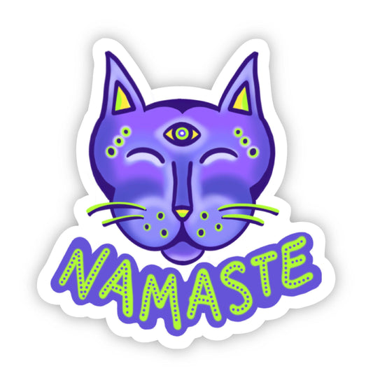 Sticker: Namaste Cat