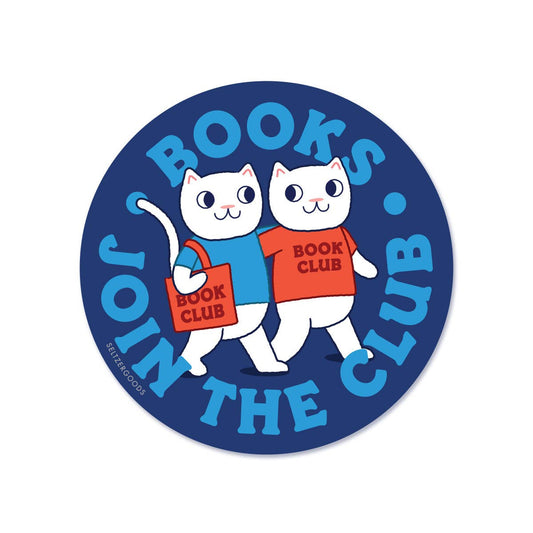 Sticker: Book Club Cats