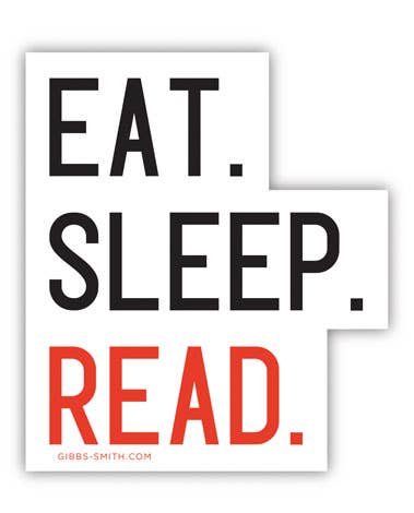 Sticker: Eat. Sleep. Read.