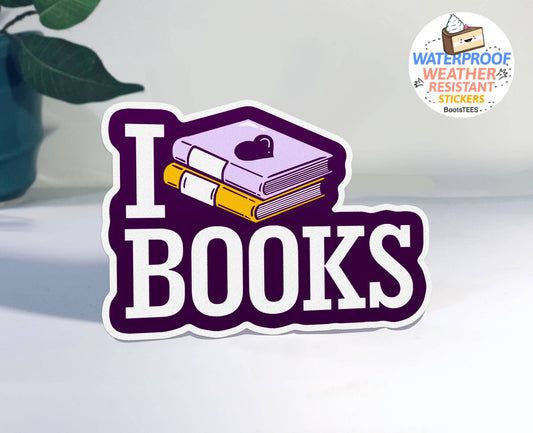 Sticker: I Love Books