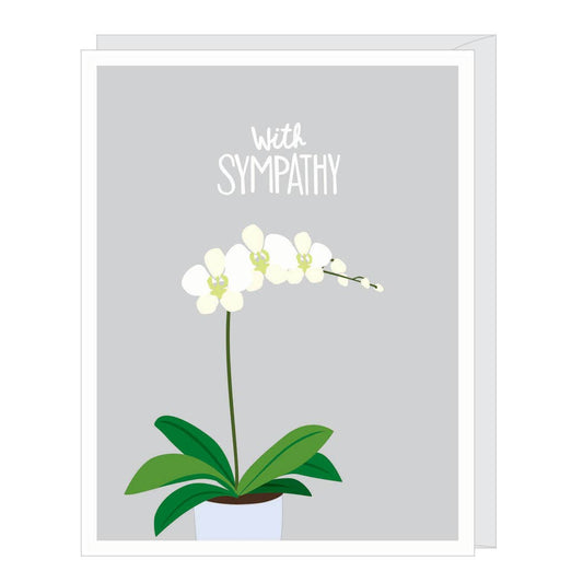 Greeting Card - Sympathy: Orchid