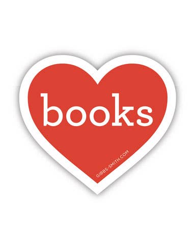 Sticker: Heart Books