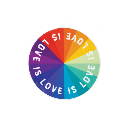 Sticker: Love is Love Color Wheel