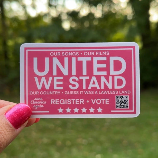 Sticker: United We Stand - Taylor Swift - QR Code