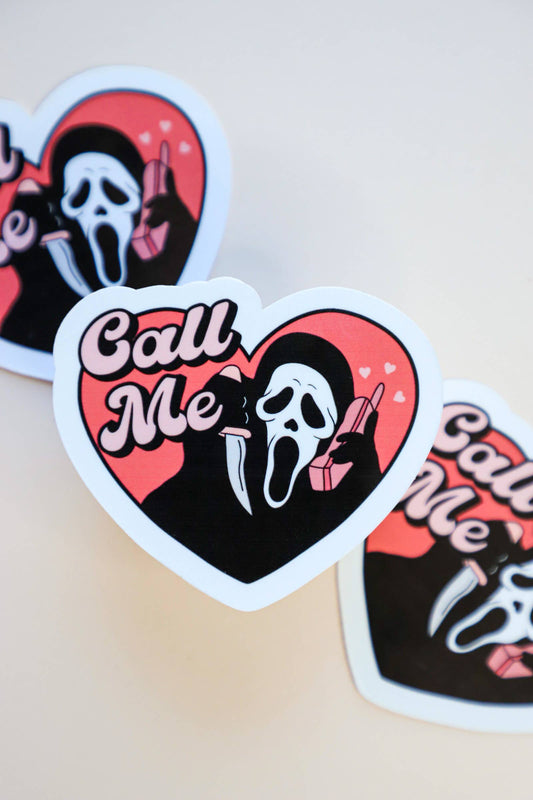 Sticker: Ghost Face Call Me